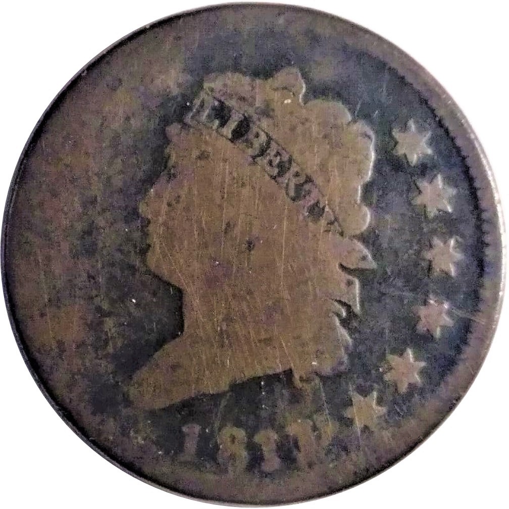 Rare-1811-Over-0-Classic-Head-Large-Cent-Sheldon-286